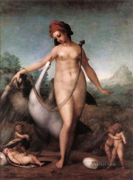 Leda y el cisne Manierismo florentino Jacopo da Pontormo Pinturas al óleo